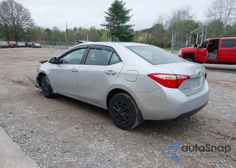 2016 Toyota Corolla L z USA, uszkodzony, nr VIN 5YFBURHE0GP496399
